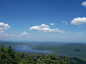 Chazy Lake - View from the Top of Lyon Mountain
