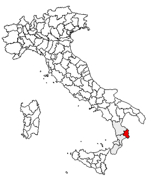 Location of Province of Crotone