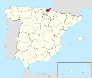 Gipuzkoa in Spain (plus Canarias)