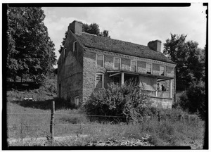 INTERIOR - PANEL DETAIL - LIVING ROOM - Isaac Van Campen House, Old Mine Road, Wallpack Center, Sussex County, NJ HABS NJ,19-SHAP.V,1-2