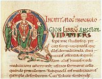 Illuminated initial from Anselm's Monologion