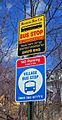 KJ bus stop sign
