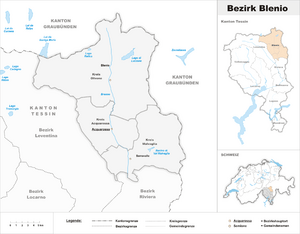 Karte Bezirk Blenio 2012