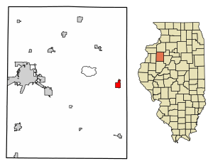 Location of Williamsfield in Knox County, Illinois