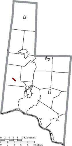 Location of Hamersville in Brown County