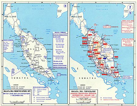 Pacific War - Malaya 1941-42 - Map