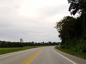 Entering Savoy on Highway 16