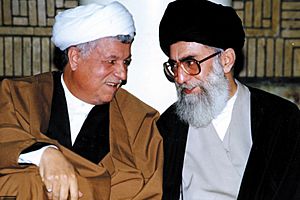 Supreme Leader Ali Khamenei and President Akbar Hashemi Rafsanjani 02