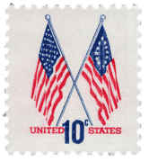 10c stamp 1973 50 star and 13 star