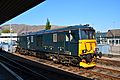 73966, Class 73 Electro-diesel in Caledonian Sleeper livery at Fort William Station