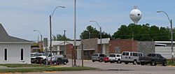 Downtown Axtell: east side of Main Street