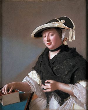 Harriet Churchill, Lady Fawkener, by Jean-Etienne Liotard