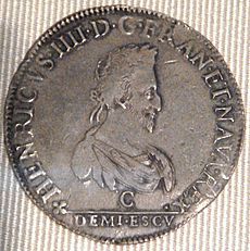 Henri IV demi ecu Saint Lo 1589