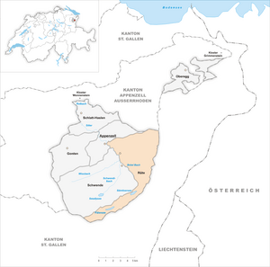 Location of Rüte District
