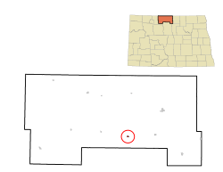 Location of Kramer, North Dakota