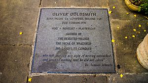 Plaque To Oliver Goldsmith