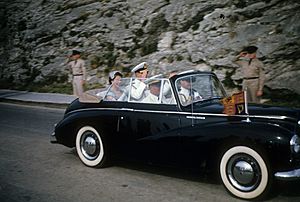 Queen Elizabeth II and Prince Philip in Bermuda Nov 24, 1953