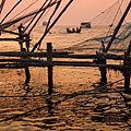 Sunset Fishery, Cochin, Kerala, India