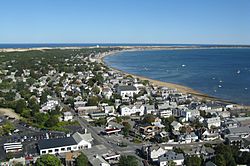 Aerial view of Provincetown