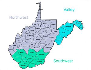 West Virginia regions 1863