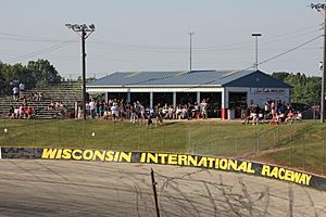 Wisconsin International Raceway Dick Trickle Pavilion in Turn 1 to 2