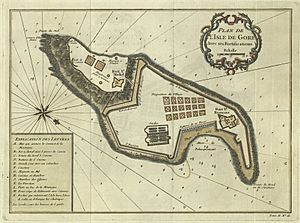 Bellin Plan de L'Isle de Goré 1749 UTA