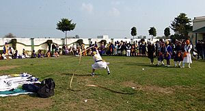 Bhujangi showing Urumi - Aara skills