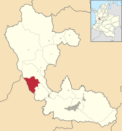 Location of the municipality and town of La Celia in the Risaralda  Department of Colombia.