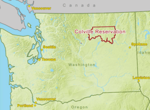 Outline of the Colville Reservation