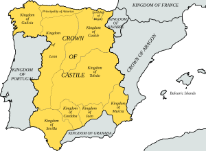 Corona de Castilla 1400 en