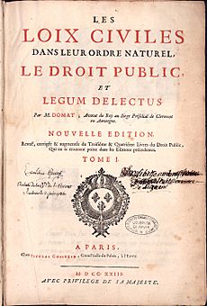 Domat, Jean – Loix civiles dans leur ordre naturel, 1723 – BEIC 6498033