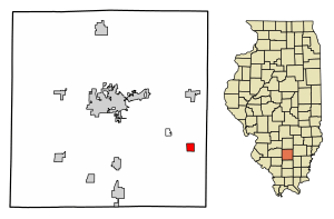 Location of Belle Rive in Jefferson County, Illinois