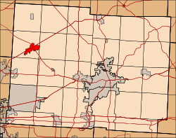 Location of Johnstown in Licking County