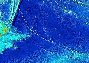 Louisville seamount chain - bathymetry