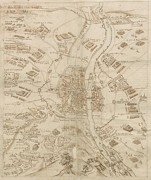 Map Siege of Maastricht 1579