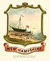 New Hampshire state coat of arms (illustrated, 1876)