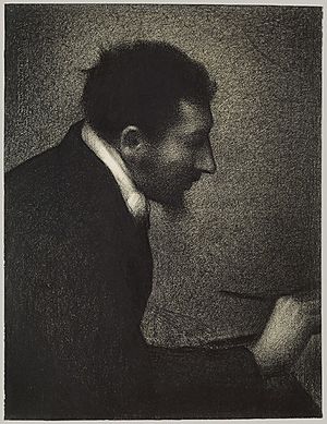 Portrait d'Edmond Aman-Jean par Georges Seurat