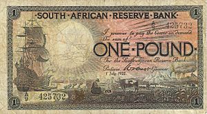 South African one pound note