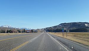 U.S. Route 26, entering Swan Valley, ID