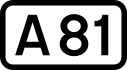 A81 road shield