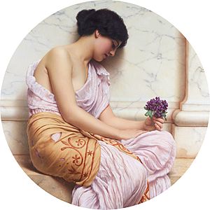 Violets, sweet violets , by John William Godward