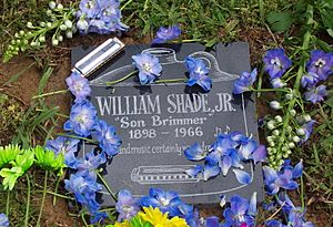 Will Shade's gravestone, Memphis, 2008