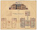 Architectural drawing of the Hospital, Charters Towers, 1887