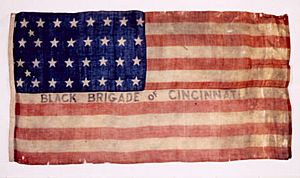 Black Brigade of Cincinnati Flag