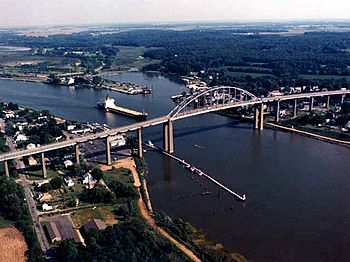Chesapeake & Delaware Canal from Chesapeake City