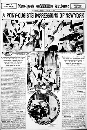 Francis Picabia paintings published in New York Tribune, 9 March 1913