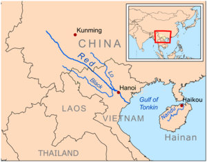 Hainan - Haikou - Nandu rivermap