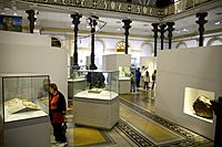Interior of the National Museum of Ireland-Archaeology at Kildare Street, Dublin 2, Ireland