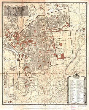 Old City of Jerusalem map by Survey of Palestine map 1-2,500.jpg