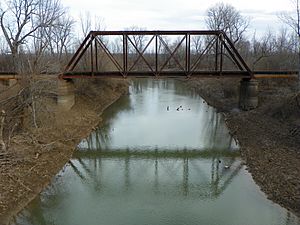 Saline Creek, Missouri Railroad bridge